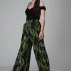 Collectif Alizee Cactusland 70's Trousers Black New In
