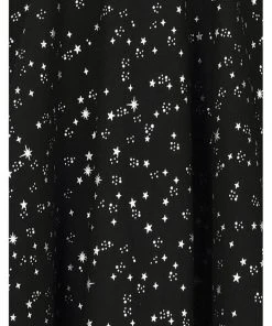 Collectif Lexi Night Sky 60's Skater Skirt Black