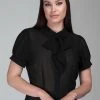 Collectif Erika 40's Blouse Black New In