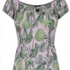 Collectif Lorena Pink Forest 50's Top Pink New In