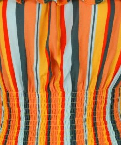 Collectif Bebe Sahara Stripe 60's Top Multi