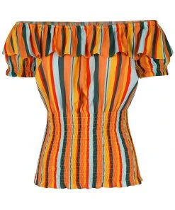 Collectif Bebe Sahara Stripe 60's Top Multi