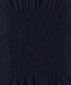 New In Collectif Constance 40's Denim Top Navy