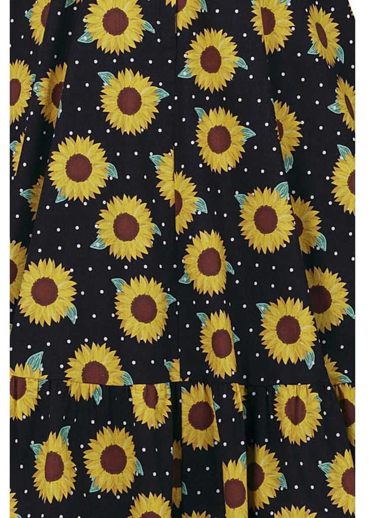 New In Collectif Maggie Sunflower 50's Swing Dress Black