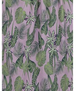 Collectif Kimberly Pink Forest 50's Swing Dress Pink New In