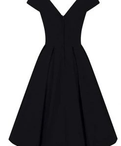 Collectif Beatrice 50's Swing Dress Navy