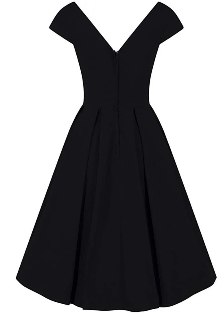 Collectif Beatrice 50's Swing Dress Navy