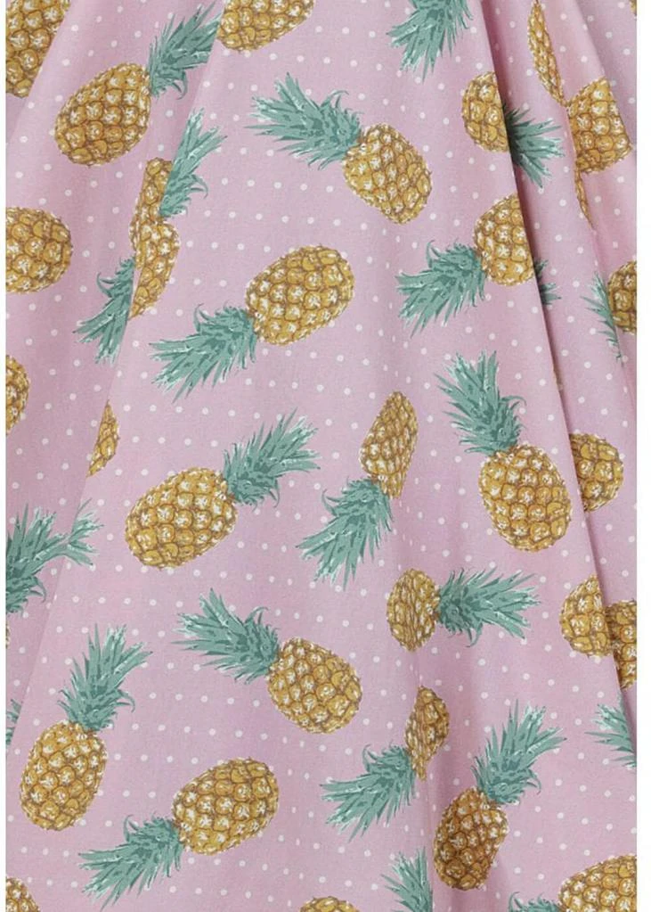 New In Collectif Nova Pineapple 50's Swing Dress Pink
