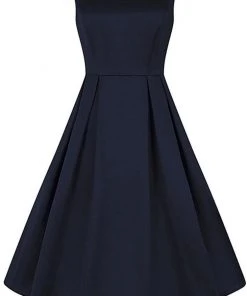 Collectif Anastasia 50's Swing Dress Navy