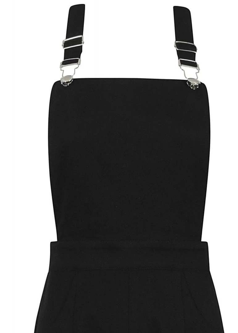 Collectif Tonya 50's Dungarees Black New In