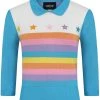 Collectif Rigel Rainbow Star 60's Truitje Top Multi Colour New In
