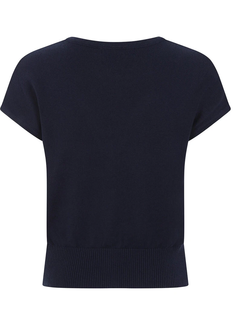 Collectif Marta 40's Cardigan Navy Blue New In