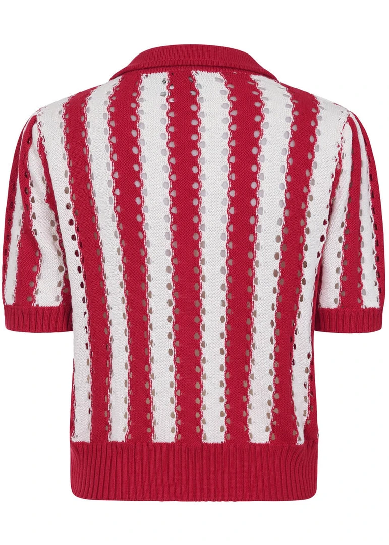 New In Collectif Kokka 40's Cardigan Red