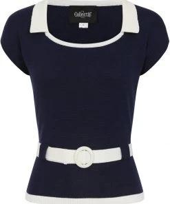 Collectif Norma 40's Jumper Navy Blue