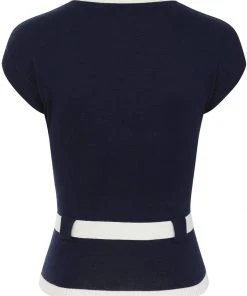 Collectif Norma 40's Jumper Navy Blue