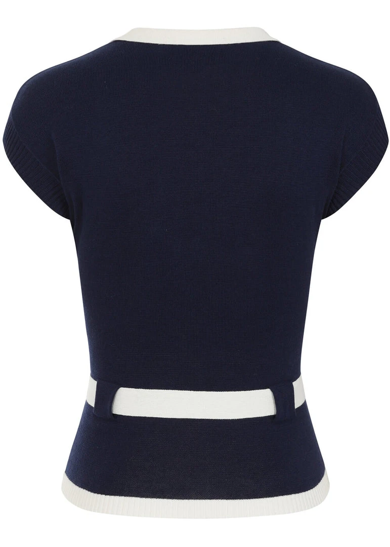 Collectif Norma 40's Jumper Navy Blue