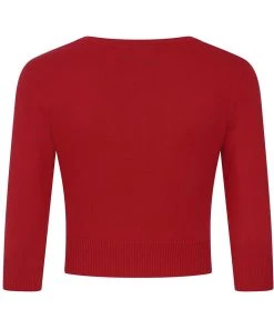 Collectif Lucy Strawberry 50's Cardigan Red