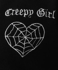 Collectif Padme Creepy Girl 80's Cardigan Black