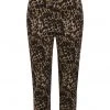 New In Collectif Betty Leopard 50's Capri Trousers Multi
