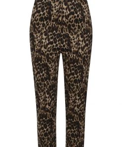 New In Collectif Betty Leopard 50's Capri Trousers Multi