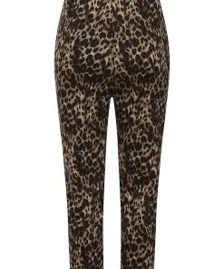 New In Collectif Betty Leopard 50's Capri Trousers Multi