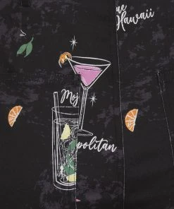 Collectif Maddie Cocktail Menu 50's Trousers Black New In