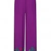 Collectif Alizee Peacock Land 70's Trousers Purple