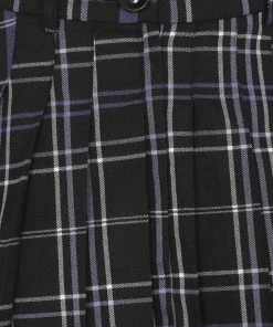 Collectif Daria Nancy Check 60's Mini Skirt Black