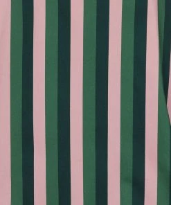 Collectif Mattie Palm Stripe 50's Swing Skirt Pink