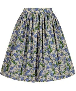 New In Collectif Jasmine Dreamy Floral 50's Swing Skirt Multi