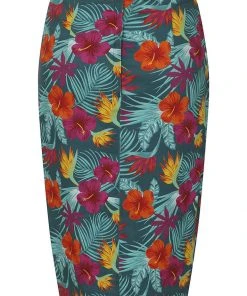 Collectif Kala Tropico 40's Pencil Skirt Multi