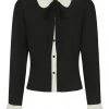 Collectif Prudence 60's Blouse Black