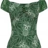 Collectif Dolores Pineapple Palm 50's Top Green New In