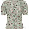 Collectif Luana Berry Bush 40's Blouse Multi Colour New In
