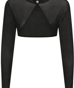 Collectif Marie Mesh 50's Bolero Black New In