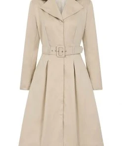Collectif Jolianna 50's Trenchcoat Beige
