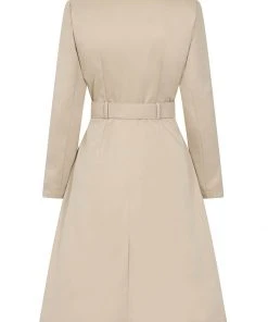 Collectif Jolianna 50's Trenchcoat Beige