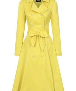 Collectif Korrina 50's Trenchcoat Yellow