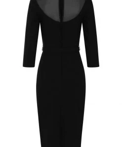 Collectif Morina 80's Pencil Dress Black