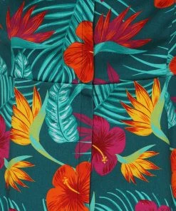 New In Collectif Kiana Tropico 50's Pencil Dress Multi