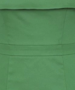 Collectif Linda 50's Pencil Dress Green New In