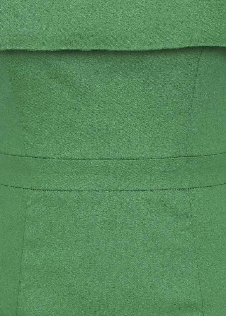 Collectif Linda 50's Pencil Dress Green New In