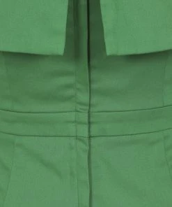 Collectif Linda 50's Pencil Dress Green New In