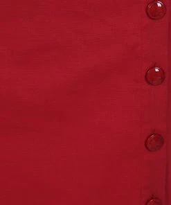 Collectif Dorabella 50's Pencil Dress Red