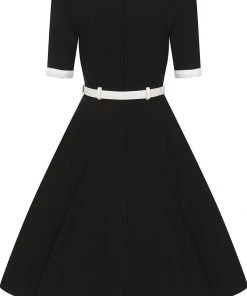 Collectif Sadie 50's Swing Dress Black