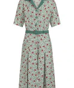 New In Collectif Gloria Berry Bush 40's Dress Multi