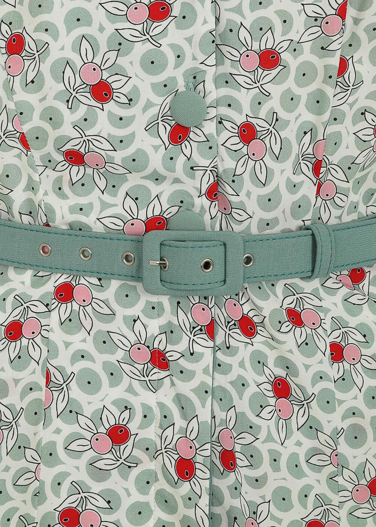 New In Collectif Gloria Berry Bush 40's Dress Multi