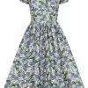 Collectif Demira Dreamy Floral 50's Swing Dress Multi