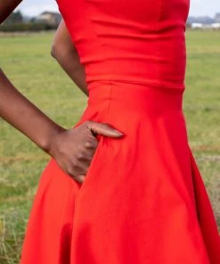 Collectif Ridly 50's Swing Dress Red