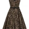 Collectif Nova Leopard 50's Swing Dress Multi New In